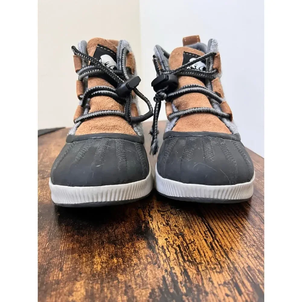 Sorel Kids Out N About Classic Waterproof Lace Up Boots Size 1 Unisex Flaw